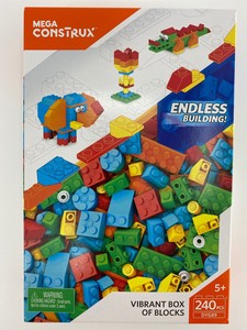 mega construx vibrant box of blocks