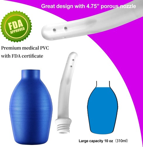Limpiador de jeringa de irrigación colónica rectal bulbo vaginal anal para ducha enema para hombre - Imagen 14 de 22