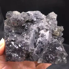 Precious Natural Fluorite Crystal Quartz Cluster Point Healing Specimen 804.6g