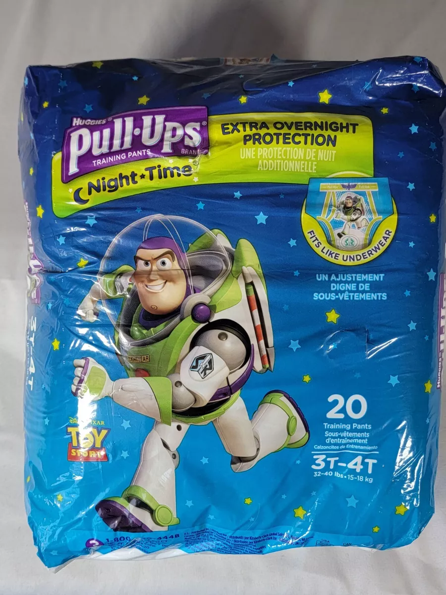 Vintage TOY STORY Huggies Pull-Ups Night time Training Pants 3T - 4T 20 ct.