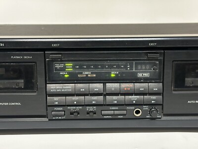 Onkyo TA-RW404 Double-Deck Stereo Cassette Tape ~ Power On / Needs