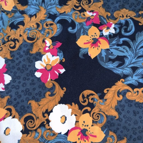 Adidas HER Studio London NAVY BLUE Floral Baroque Print Tank Bodysuit XL - Picture 5 of 11