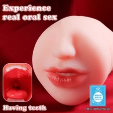 3 in 1 Realistic Oral Vagina Anal Pocket Pussy Male Masturbator Sex Toy for Mens