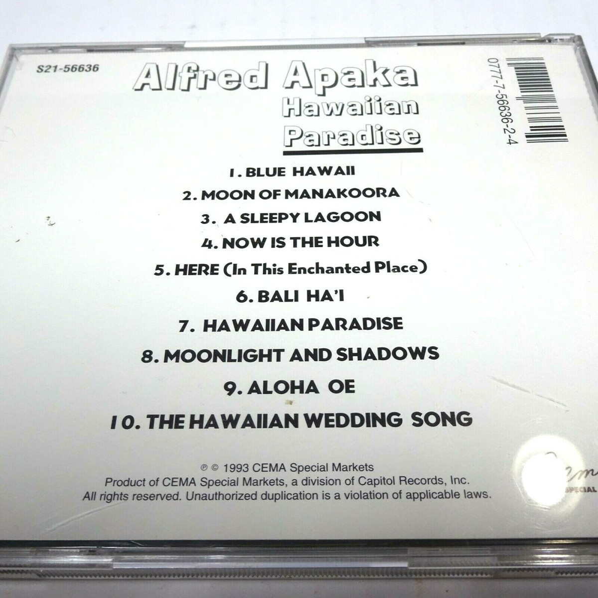 Alfred Apaka Hawaiian Paradise Music CD | eBay