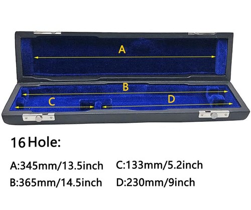 Estuche para flauta articulación con pie en C 16 agujeros bolsa de flauta caja cuero PU para flautistas Mu... - Imagen 4 de 5