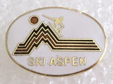SKI ASPEN - Aspen Ski Resort Skiing Souvenir Collector Pin - Colorado