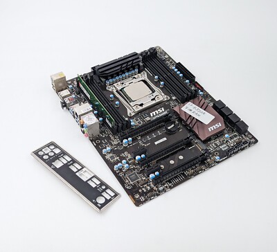 MSI X99A Raider Core i7-5820K CPU 8GB RAM Motherboard + I/O Shield