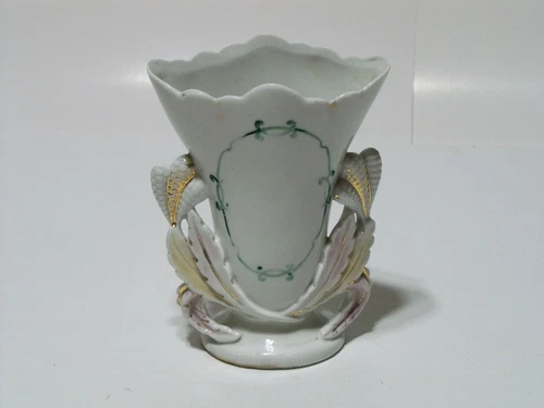 Mini Vase, 4.5", Glazed and Hand Painted, Unbranded