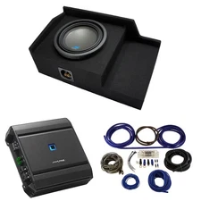 Fits 1999-2006 GMC Sierra Ext Cab Alpine S-W10D4 Single 10" Sub Box & S-A60M Amp