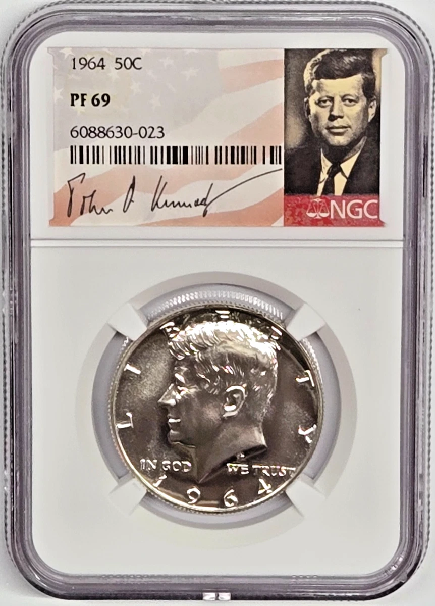 NGC Certified PR 69 Graded US Kennedy Half Dollars 1964-Now for
