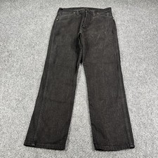 Vintage Wrangler Jeans Mens 34x34 Black Cowboy Cut Original 13MWZWK Made In USA