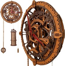 Expert-Level 3D Wooden Wall Clock Puzzle Kit for Adults - Unique DIY Experience