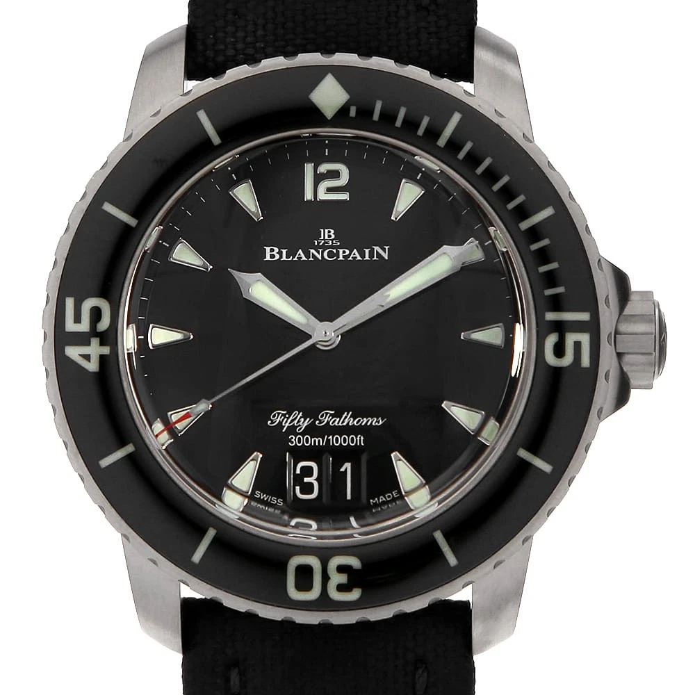 Blancpain — BLANCPAIN Fifty Fathoms Grand Date 5050-12B30-B52A second hand mens