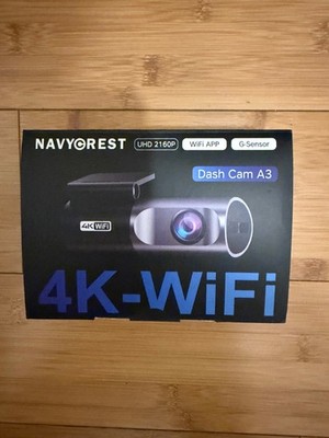 Navycrest Dash Cam A3 4K WiFi 2160P Dash Cam - OPEN BOX FREE IPHONE VENT HOLDER