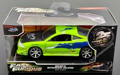Jada Fast & Furious Brian's Mitsubishi Eclipse 1:32 Diecast | eBay