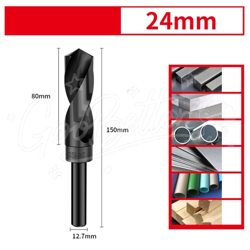 HSS Blacksmith Drill Bit Reduced Shank Drills for Steel Metal Iron Wood 12-35mm - Picture 36 of 53
