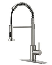 Kitchen Faucets with Pull Down Sprayer, Brushed Nickel Stainless Steel Commer...