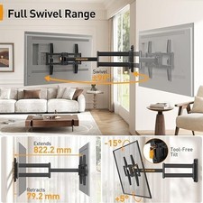 Image of PERLEGEAR TV Wall Mount Bracket PGLF18 for 32-75 Inch VESA 600x400 mm up to 45kg