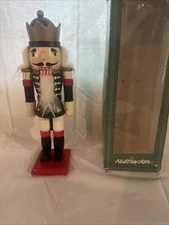 Vintage Wooden 13.5”Nutcracker Soldier Christmas Decor Gift With Box