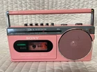Vintage Sony CFM-120 Cassette-Corder Radio AM/FM *PINK* TESTED RARE HTF WORKING