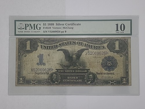 1899 $1 Silver Certificate PMG 10 Very Good