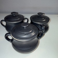Le Crueset Soup Bowls With Lids X 3
