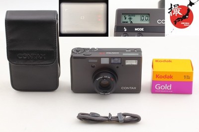 Black 【 TOP MINT w/ Case 】 Contax T3 D Point & Shoot 35mm Film Camera From Japan