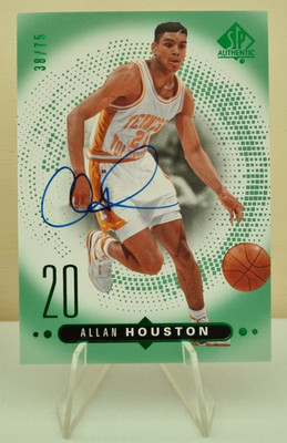 2014-15 SP Authentic Autographs Emerald #15 Allan Houston AU SER /75