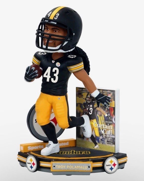 Troy Polamalu Pittsburgh Steelers Sports Illustrated Bobblehead /100 Super Bowl