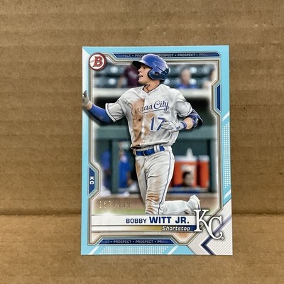 2021 Bowman Prospects Sky Blue #BP1 Bobby Witt Jr. /499