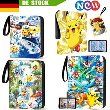 Profi Sammelalbum für 400-900 Pokemon Karten 4- Pocket Sammelmappe Ordner Heft.