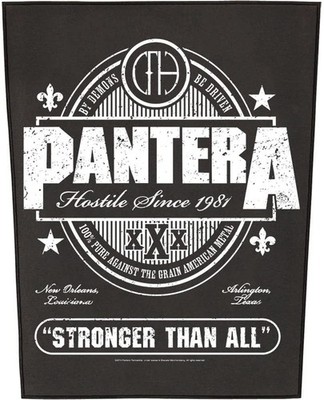 Large Pantera Stronger Than All Hostile Sew On Battle Jacket Patch - OFFICIAL
