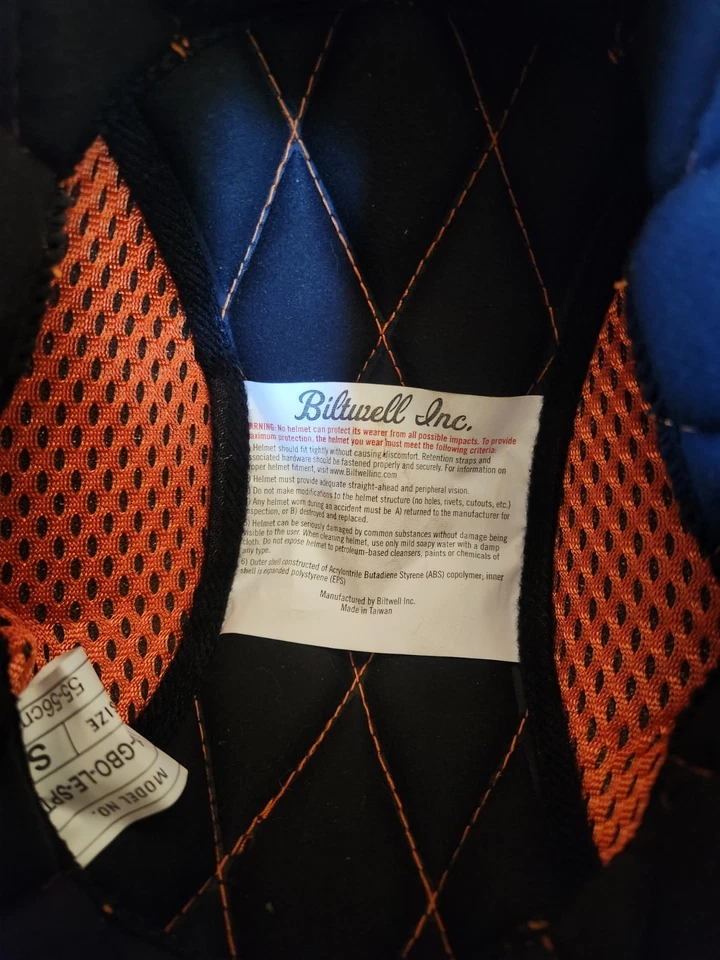 Casco Biltwell Gringo S Spectrum Brillo Negro Naranja S Vintage Retro DOT  Foto 2 de 4