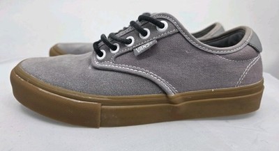 Vans Chima Ferguson Pro Skate Shoes Men 6.5 Gray Gum Low Top Canvas 