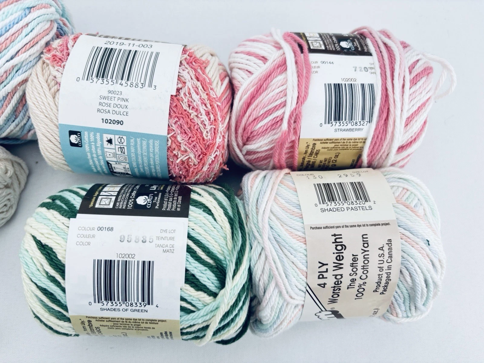 Large Lot Sugar 'N Cream Cotton +Scrub Off +Peaches & Cream DESTASH VTG Yarn image 11