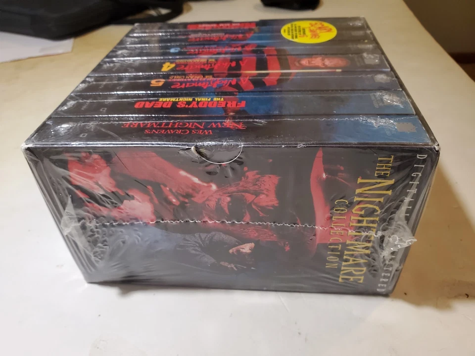 Nightmare on Elm Street Collection VHS Box Set 1-7 Hype Sticker Double Sealed - Image 4 of 4
