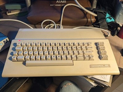 Retro Gaming Vintage Commodore 64C Console Home Personal Computer Powers Tech