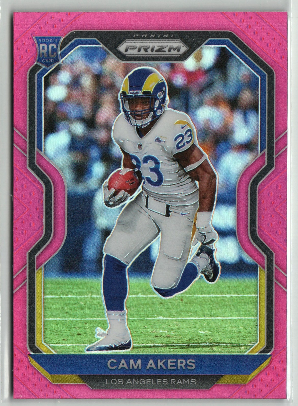 2020 Panini Prizm #376 Cam Akers Prizm Pink pink