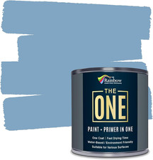 The ONE All-In-One Paint & Primer - Light Blue Satin, 250 Ml | Multi-Surface 1 C