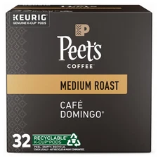 , Medium Roast Single Serve Coffee Pods - Café Domingo 32 Count (1 Box of 32 ...