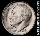 1961 Roosevelt Dime- Silver- Choice Gem Brilliant Uncirculated Luster #J3096