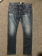 Hiroshi Kato Denim Mens Scissors Slim Tapered Selvedge Jett Jeans 38x32 USA Made