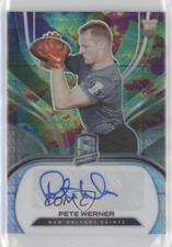 2021 Panini Spectra Rookie Auto Celestial Prizm 68/75 Pete Werner #275 Auto 9r9
