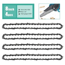 4X 8 Zoll S&auml;gekette Ersatzkette f&uuml;r 8" Mini Akku Kettens&auml;ge Motors&auml;ge Universal