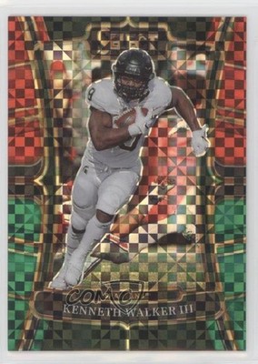 2023 Select Draft Picks Red & Green Squares Prizm 19/25 Kenneth Walker III 1n8m