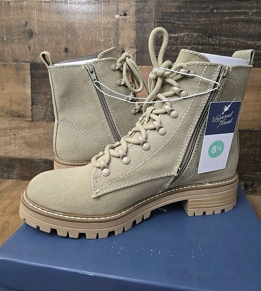 Universal Thread Women's Parker Lace-up Combat Boots - Size 8.5 Gorpcore Boho