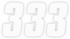 Factory Effex FX08-90053 6in. White Factory Number 3 Decal