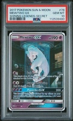 ミュウツー-GX PSA 10 S.E.P. SHINING LEGENDS PSA 10 Mewtwo GX - 78/73 - Shining Legends - Pokemon - Read
