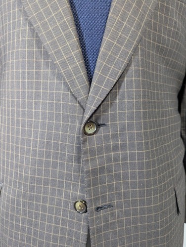 Brioni Sport Coat, 48R "Traiano" Made in Italy, brown check - Imagen 4 de 8