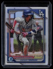 JOENDRY VARGAS 2024 BOWMAN CHROME PROSPECTS REFRACTORS RC 419/499 LOS ANGELES